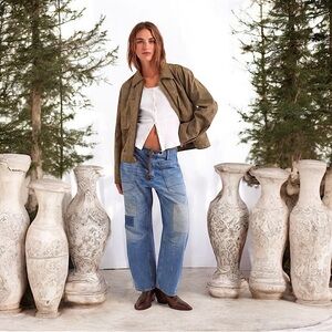 Free People We The Free Moxie Pull-On Barrel Jeans